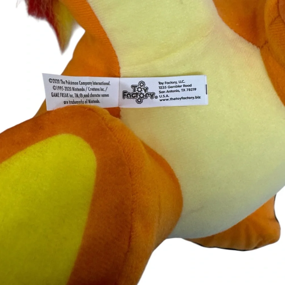 NWT 2020 Pokemon Toy Factory CHARMANDER Fire Tail 14” Stuffed Animal Toy w/ Tags
